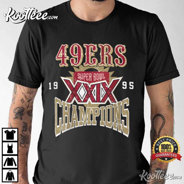 Vintage 1995 San Francisco 49ers Super Bowl Champions T-Shirt