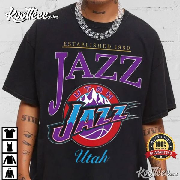 Utah Jazz Vintage NBA Basketball T-Shirt