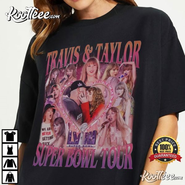 Travis And Taylor Super Bowl Tour Vintage 90s T-Shirt