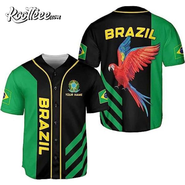 Personalized Brazil Bandeira Baseball Jersey