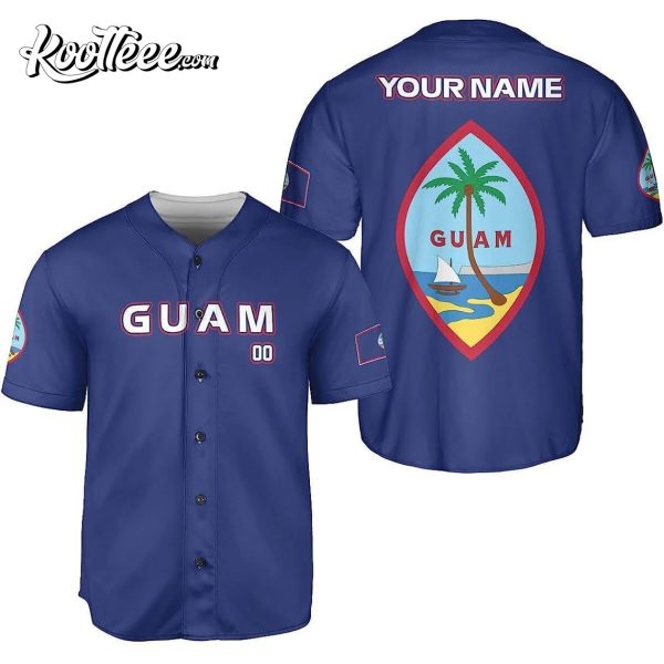 Personalized Guam Islander Pride Baseball Jersey