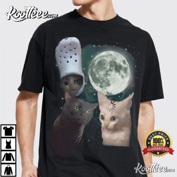 Cat Meme Three Cats Vintage T-Shirt
