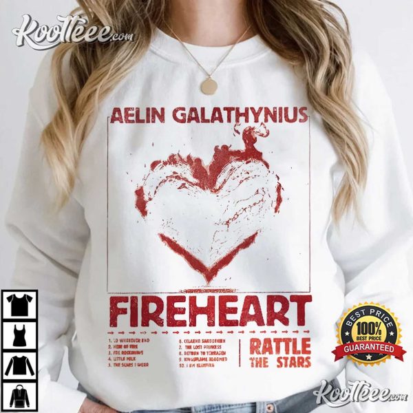 Aelin Galathynius Fireheart Terrasen Throne Of Glass T-Shirt