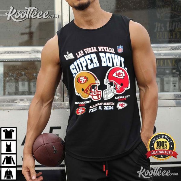 Super Bowl 2024 San Francisco 49ers Vs Kansas City Chiefs T-Shirt