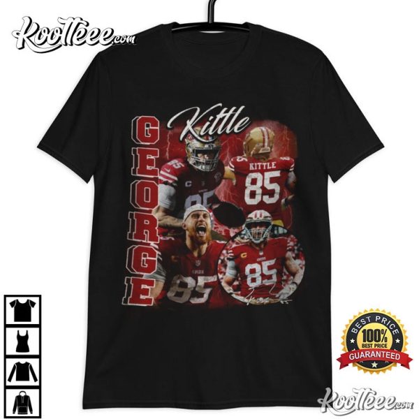 Vintage George Kittle Football Gift T-Shirt