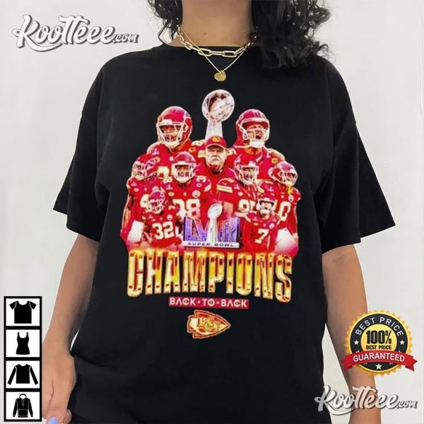 Kansas City Chiefs Super Bowl LVIII Champions Back To Back T-Shirt