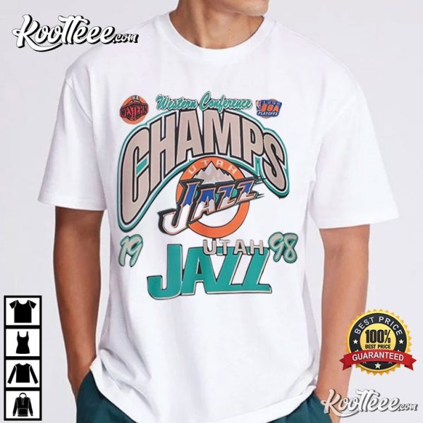 Utah Jazz Western Conference Champs 1998 T-Shirt