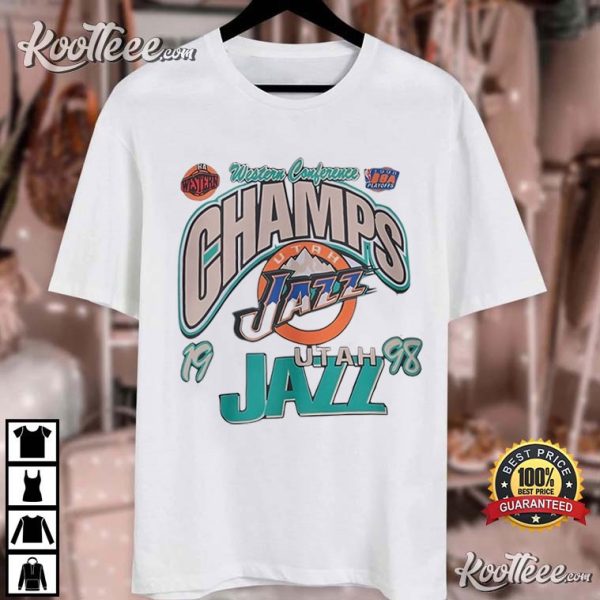 Utah Jazz Western Conference Champs 1998 T-Shirt
