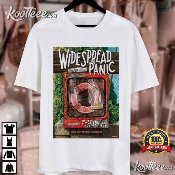 Widespread Panic Show Poster Chicago Il February 2024 T-Shirt