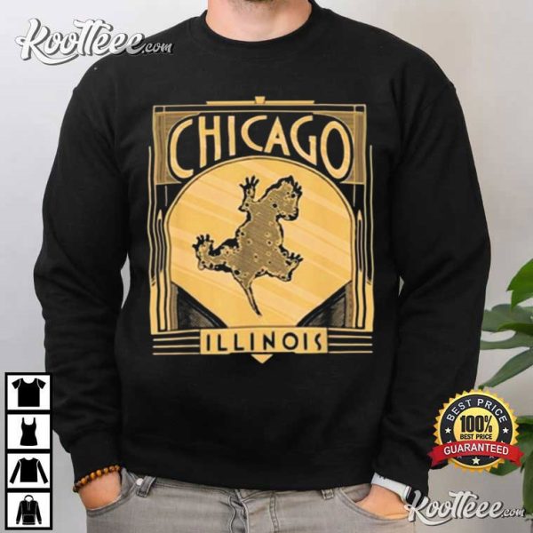 Chicago Illinois Golden Rat Hole T-Shirt