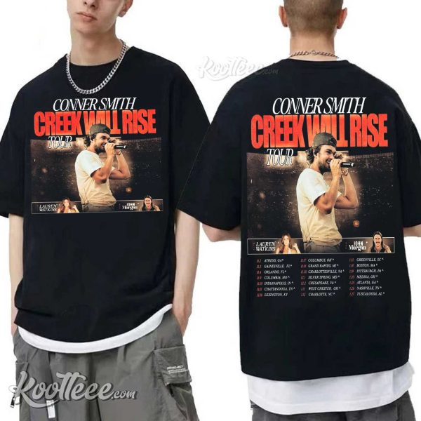 Conner Smith Creek Will Rise Tour 2023 T-Shirt