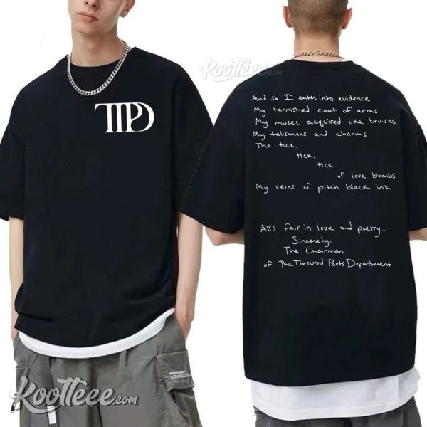 The Tortured Poets Department Taylor Swift 2 Side T-Shirt