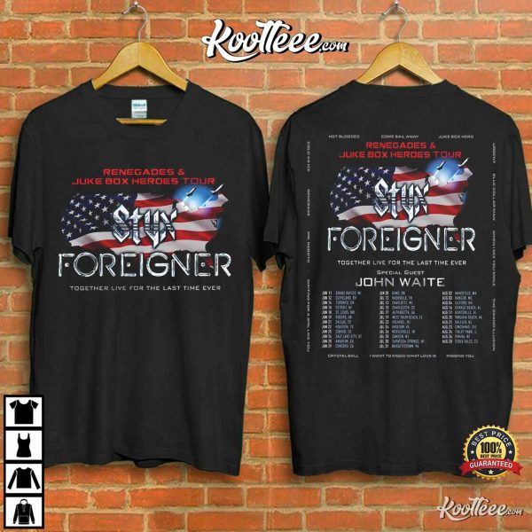 Styx x Foreigner Summer 2024 Tour T-Shirt