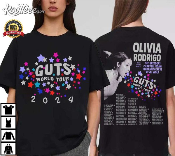 Olivia Rodrigo Guts World Tour 2024 T-Shirt