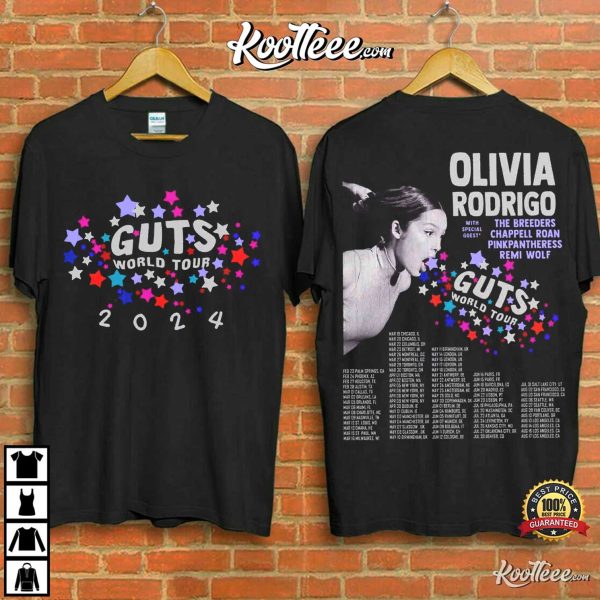 Olivia Rodrigo Guts World Tour 2024 T-Shirt