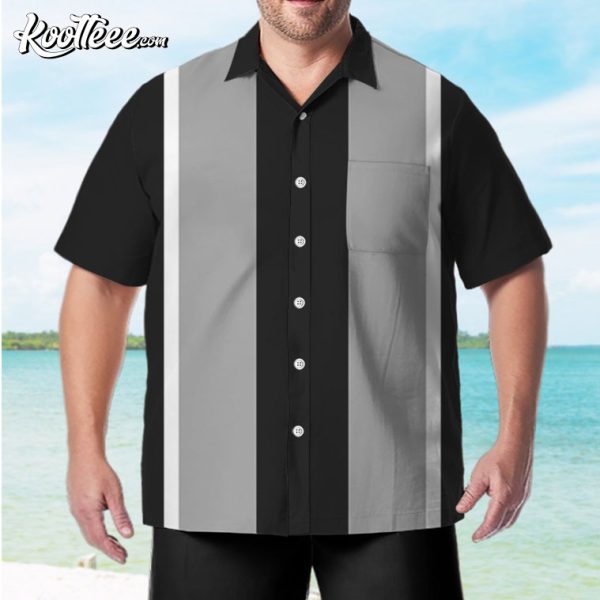 Retro Bowling Button Down Hawaiian Shirt