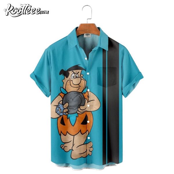 Fred Flintstone Bowling Hawaiian Shirt