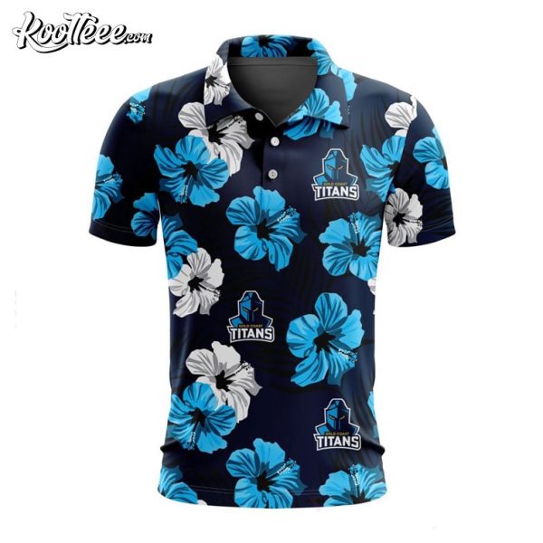 NRL Gold Coast Titans Aloha Golf Polo Shirt