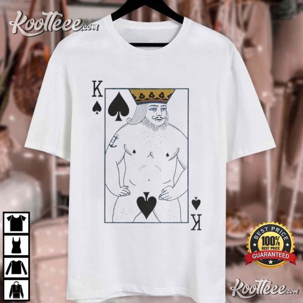 Funny Solitaire King Of Spades Art T-Shirt