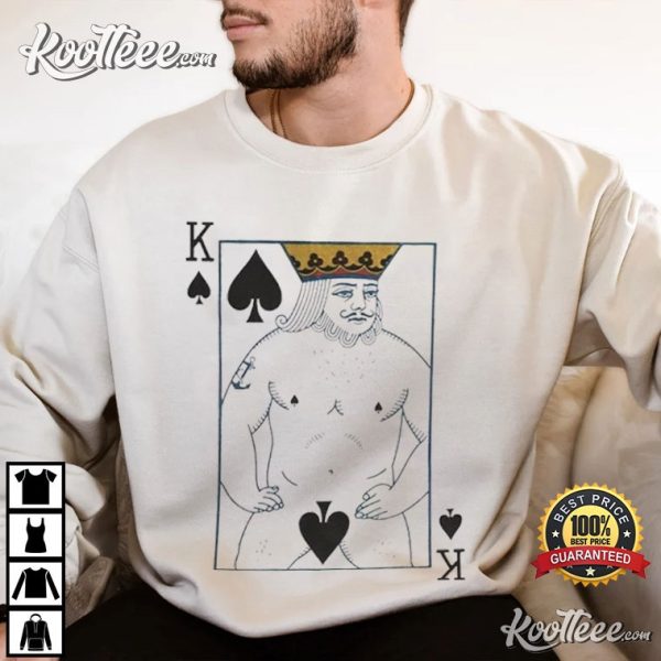 Funny Solitaire King Of Spades Art T-Shirt