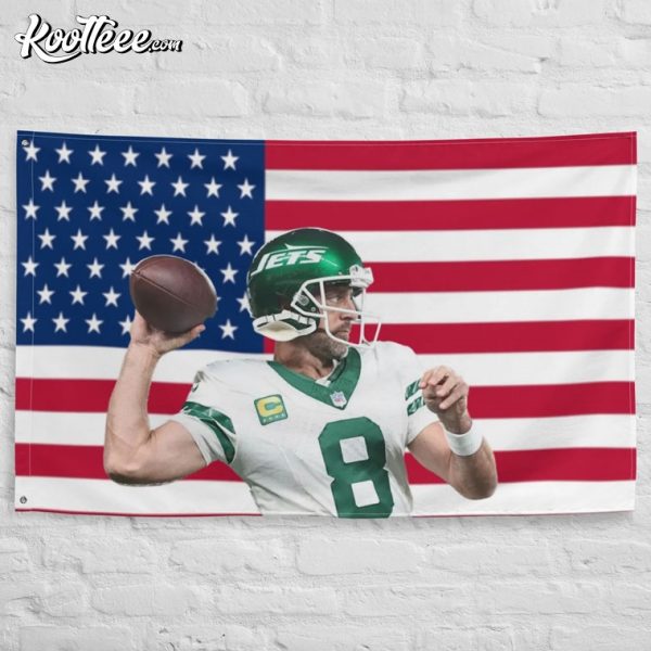 Aaron Rodgers New York Jets Wall Flag
