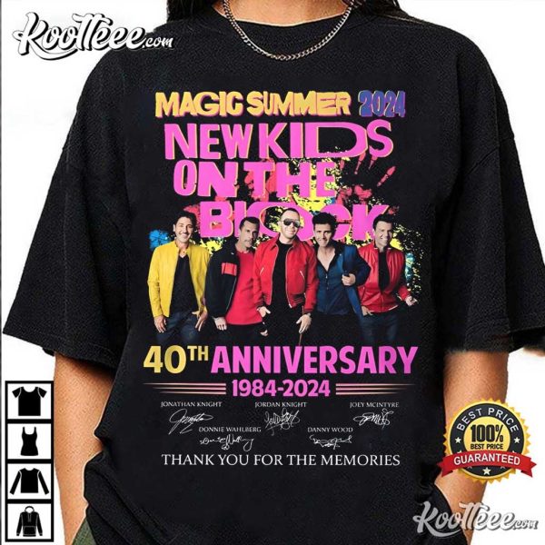 New Kids On The Block 40th Anniversary Magic Summer 2024 T-Shirt