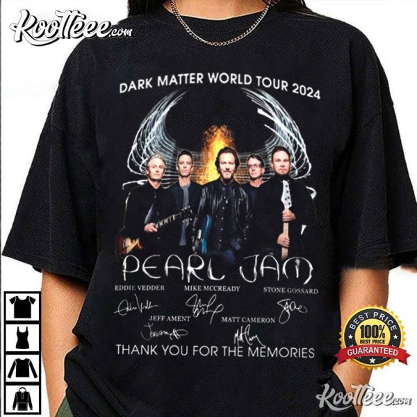 Pearl Jam Dark Matter World Tour 2024 Signature T-Shirt