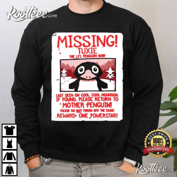 Missing Tuxie The Lil Penguin Baby Super Mario T-Shirt
