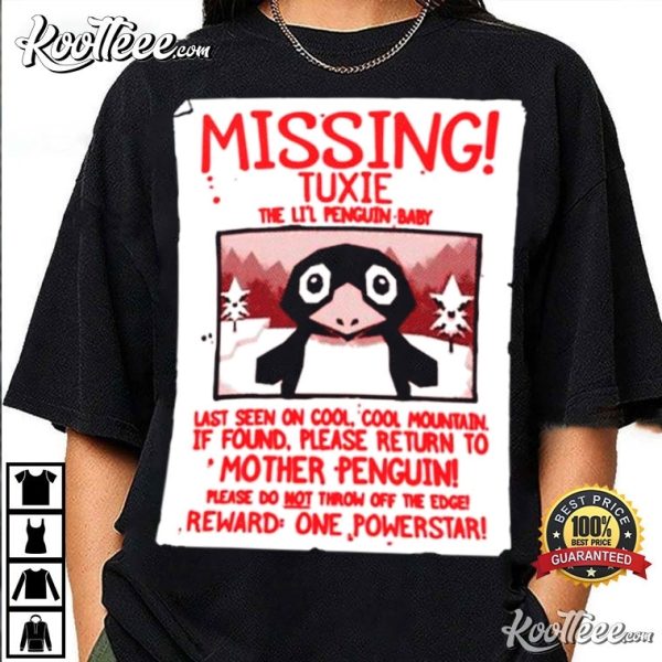 Missing Tuxie The Lil Penguin Baby Super Mario T-Shirt