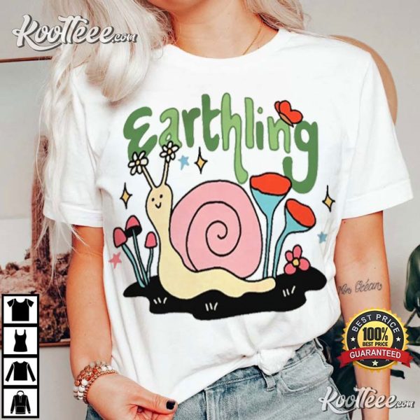 Earthling Snail Environmental Protect Our Planet T-Shirt