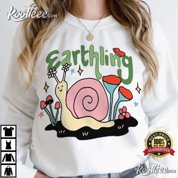 Earthling Snail Environmental Protect Our Planet T-Shirt