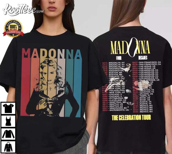 Madonna The Celebration Tour Four Decades T-Shirt