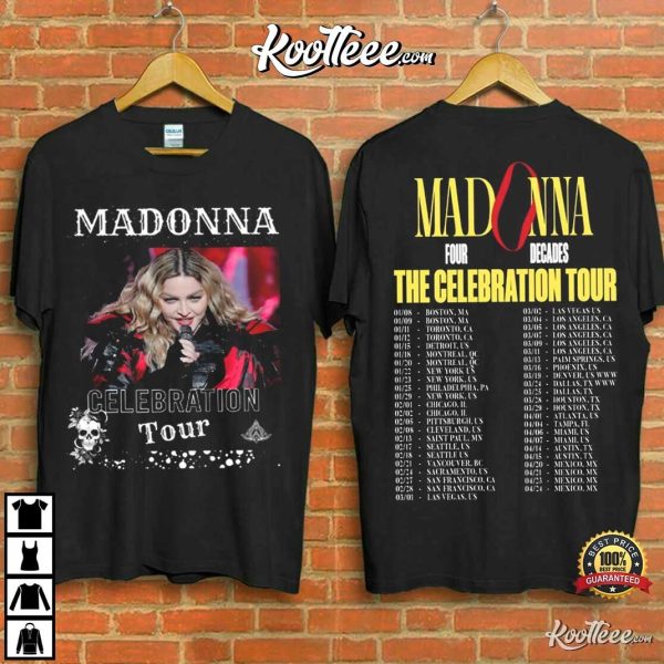 Madonna Four Decades The Celebration Tour T-Shirt