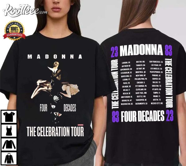 Madonna The Celebration Tour 2024 Fan Gift T-Shirt