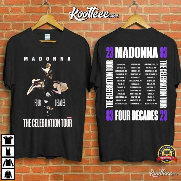 Madonna The Celebration Tour 2024 Fan Gift T-Shirt