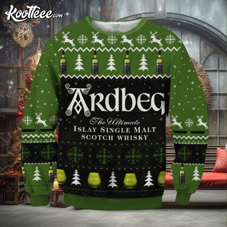 Ardbeg Scotch Whisky Christmas Ugly Sweater