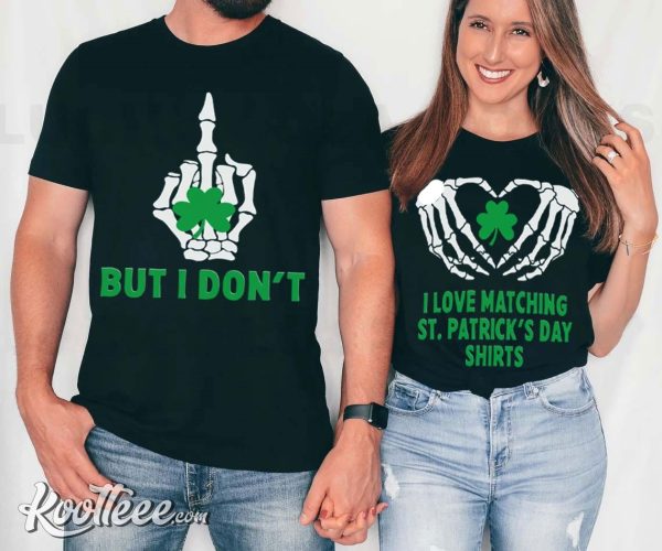 Funny St Patricks Day Matching Couple Shirts