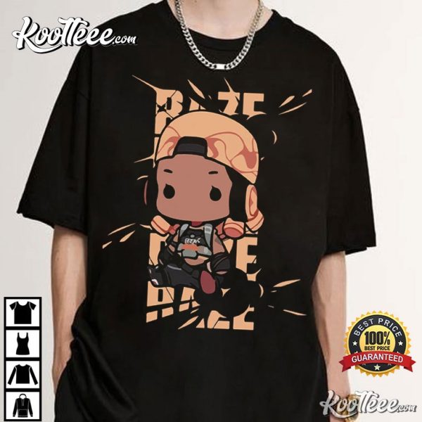 Raze Valorant Chibi Agent Gamer T-Shirt