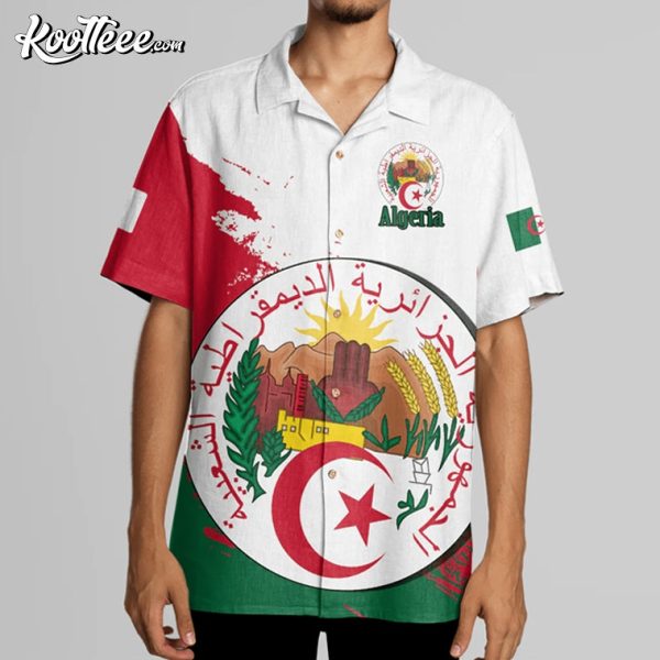 Algeria Emblem Custom Hawaiian Shirt