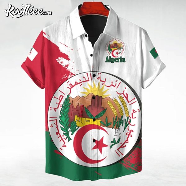 Algeria Emblem Custom Hawaiian Shirt