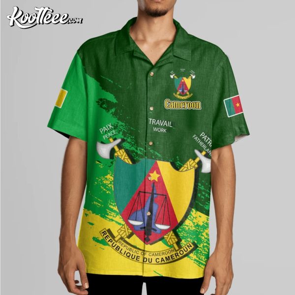 Cameroon Emblem Custom Hawaiian Shirt