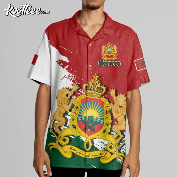 Morocco Coat Of Arms Hawaiian Shirt