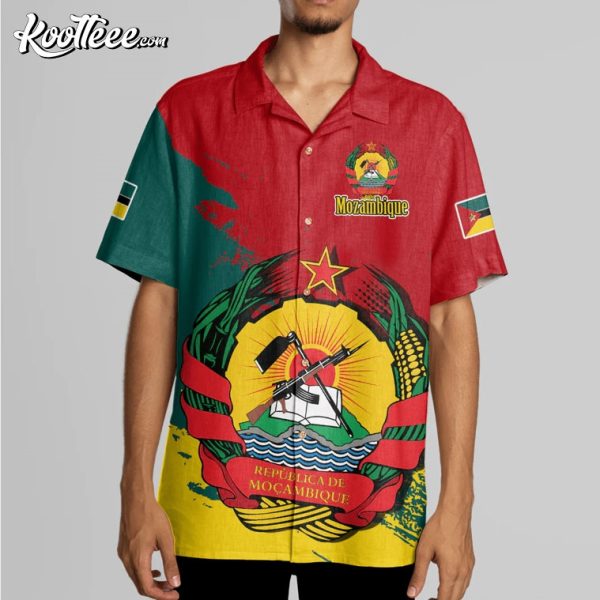 Mozambique Emblem Hawaiian Shirt