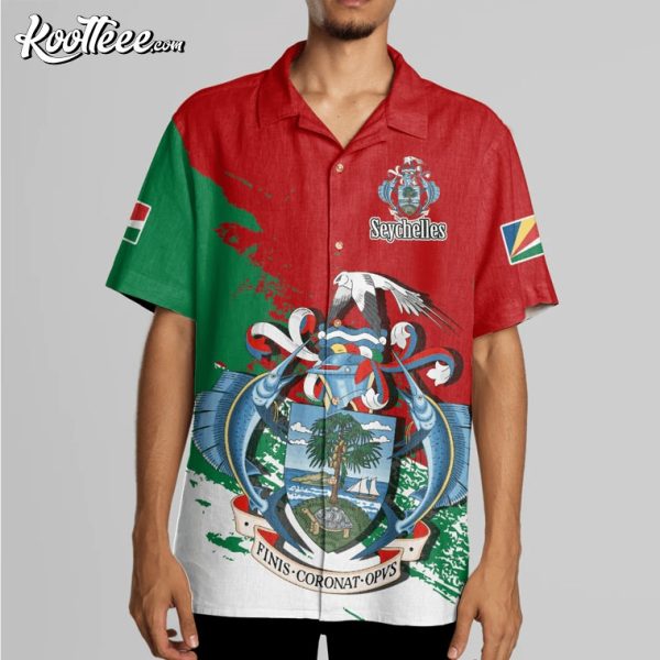 Seychelles Coat Of Arms Hawaiian Shirt