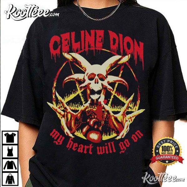 Celine Dion My Heart Will Go On Halloween Horror T-Shirt
