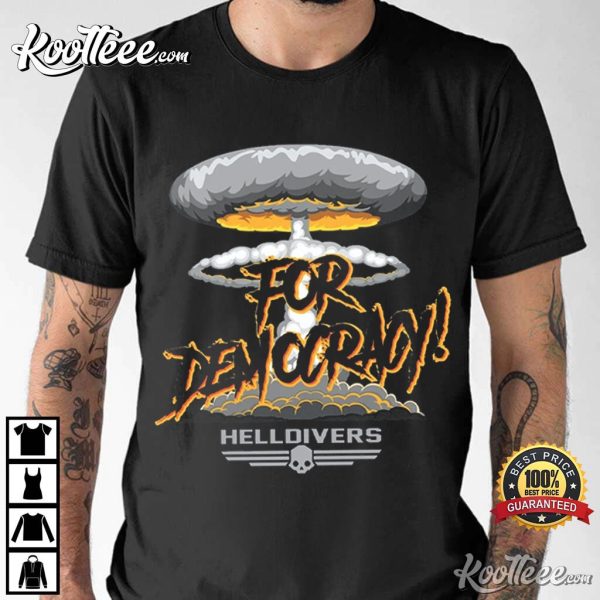 Helldivers For Liber-Tea Taste Democracy T-Shirt
