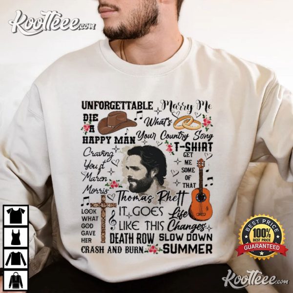 Thomas Rhett Country Gift For Fan T-Shirt