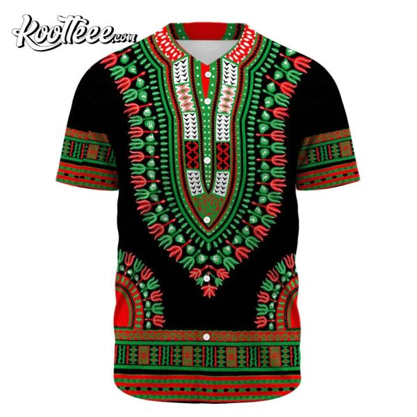 Libya Traditional Dashiki Baseball Jersey