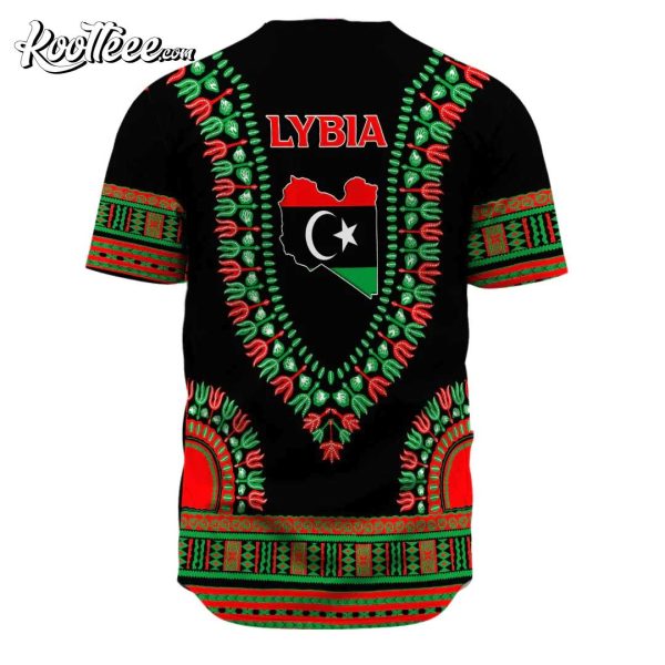 Libya Traditional Dashiki Baseball Jersey