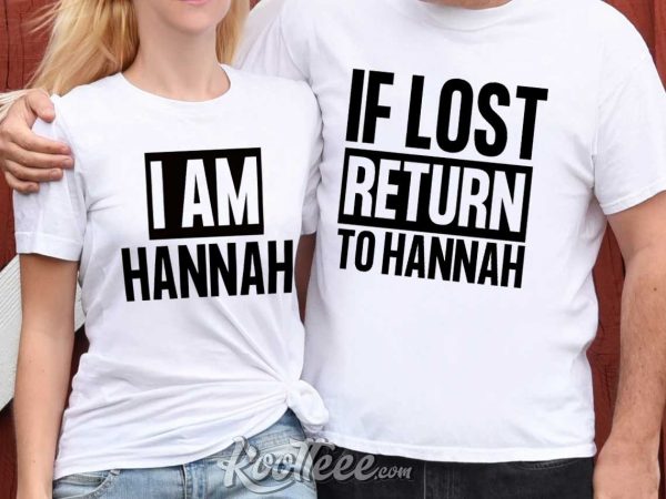 If Lost Return To Custom Matching Couple Shirts